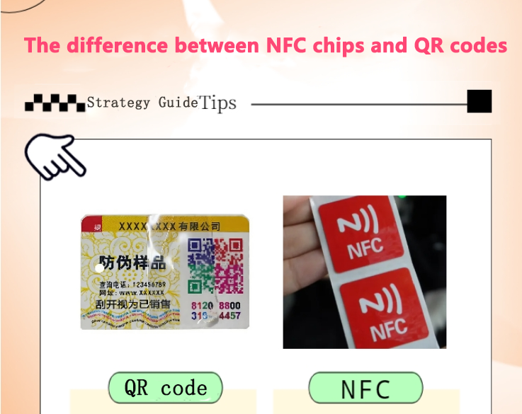 The difference between NFC chips and QR codes