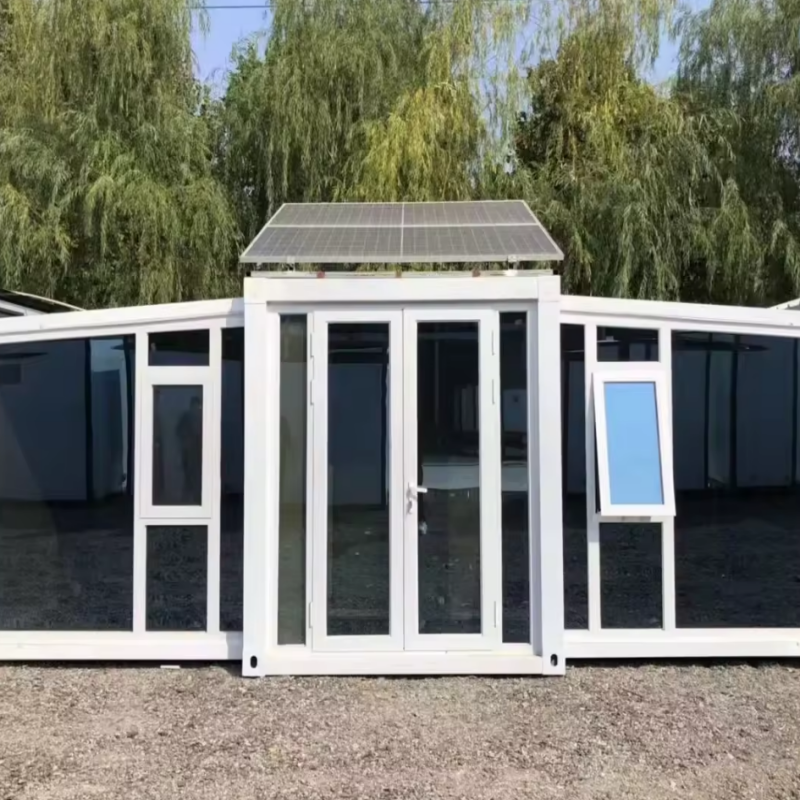 Collapsible and expandable container house