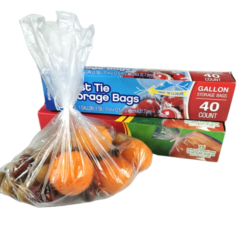 Food Storage Bags with twist-tie