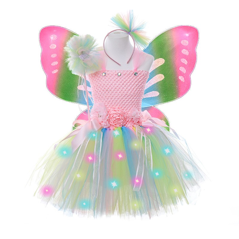 fairy dress sims 4 cc Toddler Girls Fairy Dress Costume, Wings and Wand 3PC, Set 3 main image 0