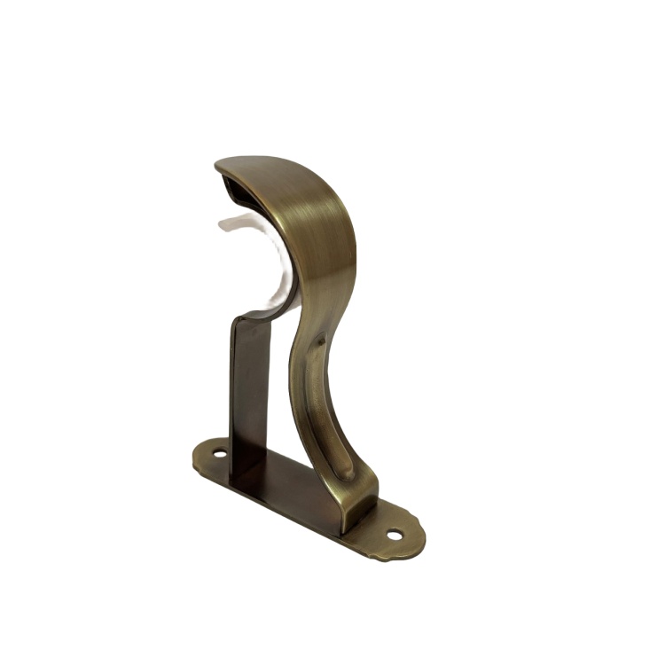 Wholesale hardware iron accessories curtain rod bracket holder window frame curtain rod bracket