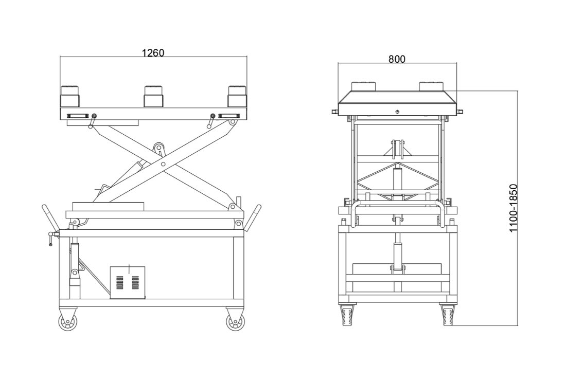 EV Car Battery Lift ZY-K2100