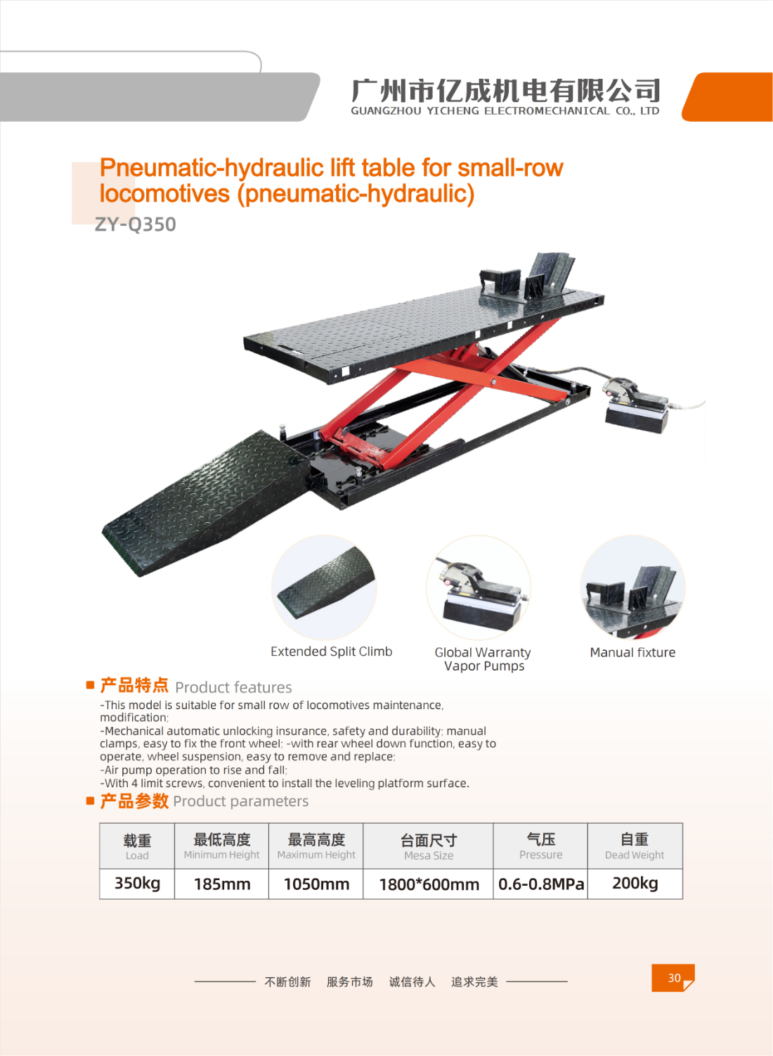 Motorcycle Lift ZY-Q350