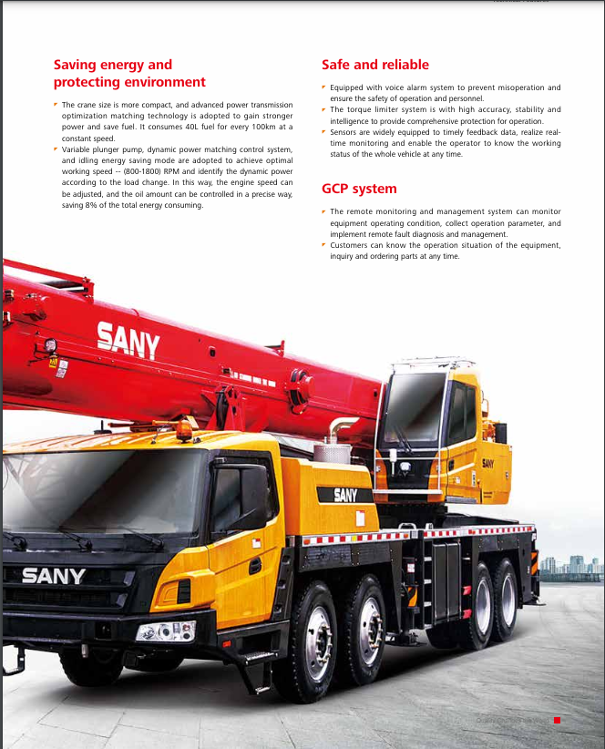 Sany new 70ton STC700T mobile truck crane