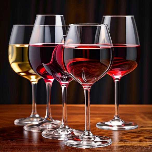 Crystal Wine Glass Transparent Stemware Glass Wine Glass