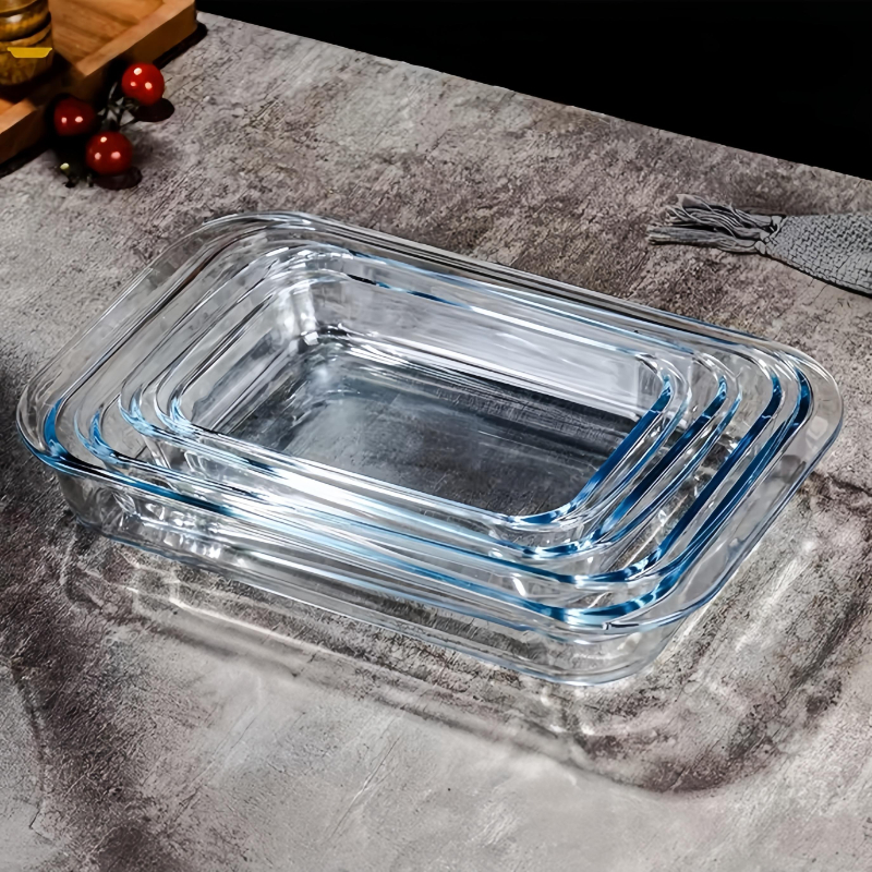 High Borosilicate Heat-resistant Glass Baking Tray Kitchen Wholesale