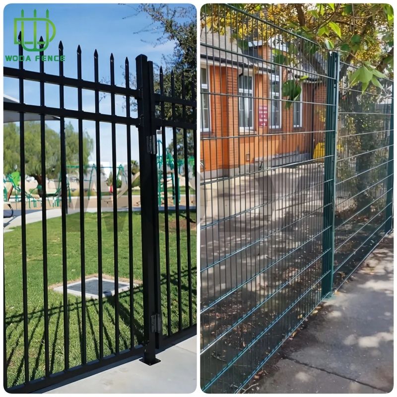 Transparent Security: Welded Mesh vs. Solid Panel Metal Fence Visibility