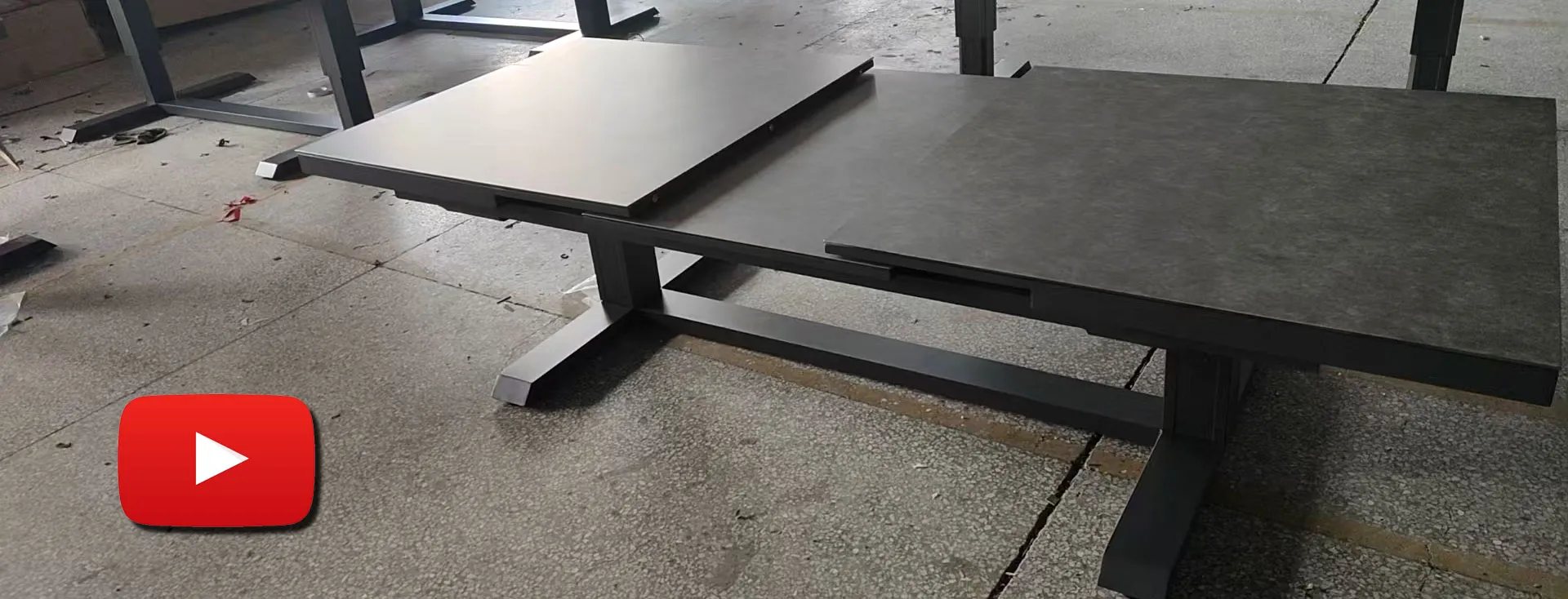Extendable Working Table function table, extendable outdoor table, aluminum furniture
