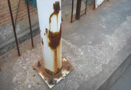How to deal with rusted security camera poles