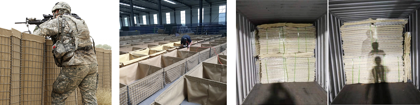 Export a batch of Hesco Barrier to Switzerland