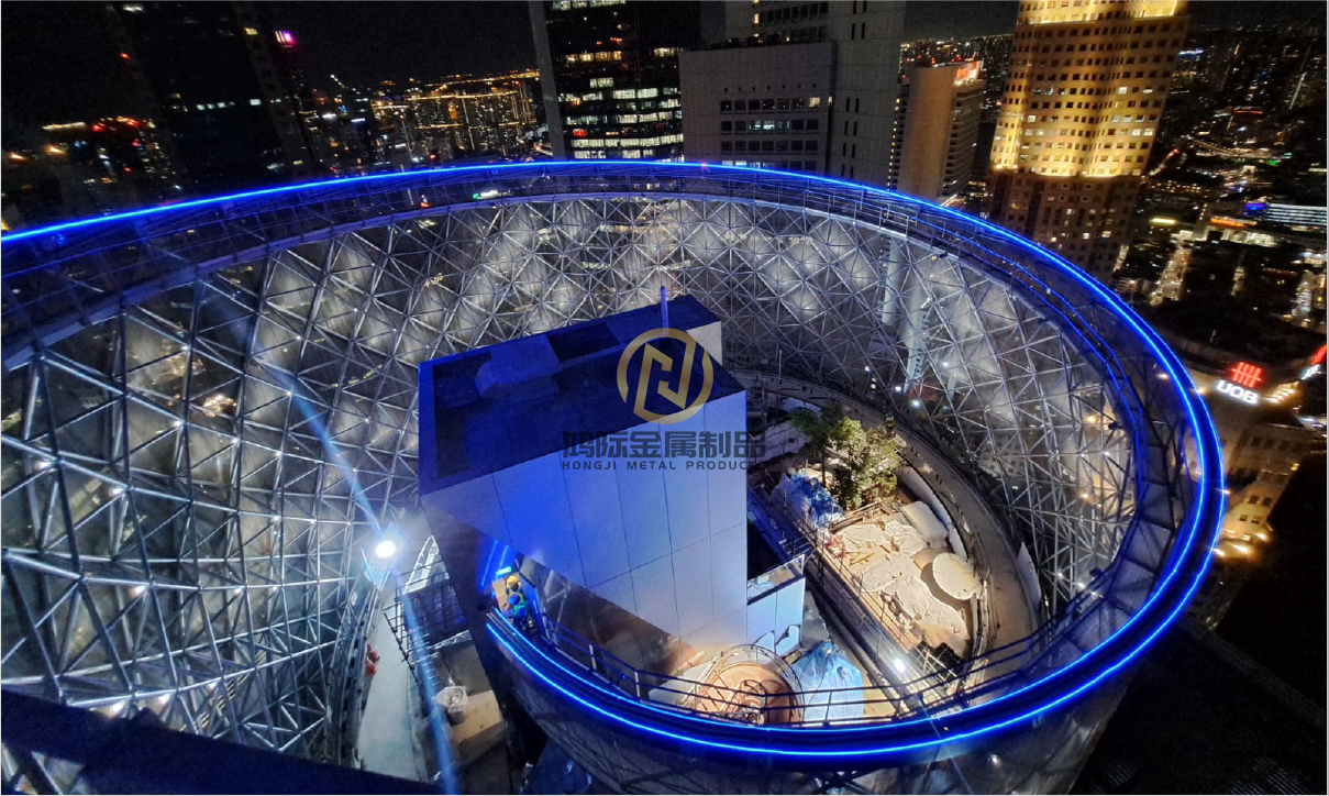 Singapore outdoor metal ring mesh curtain