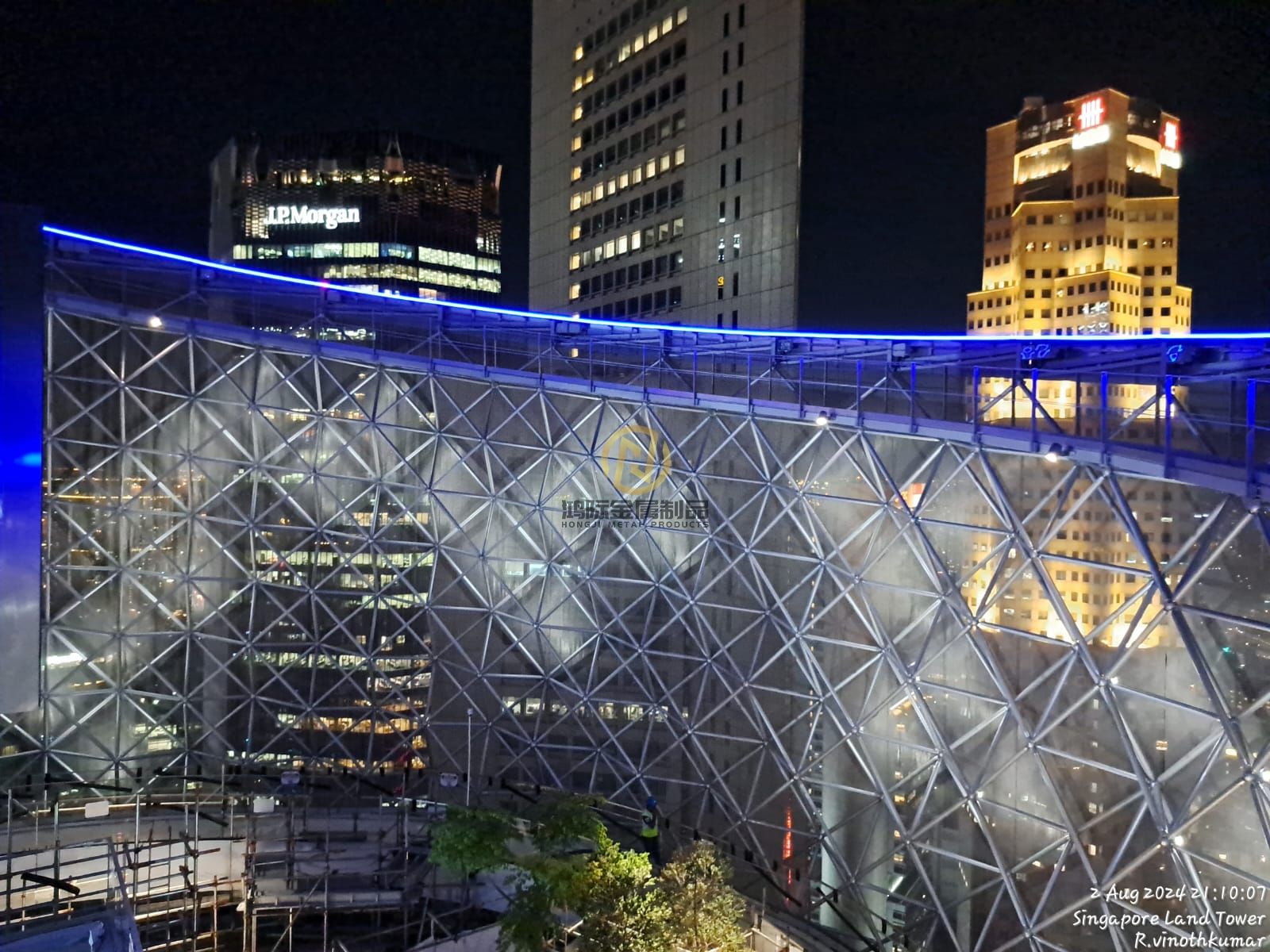 Singapore outdoor metal ring mesh curtain