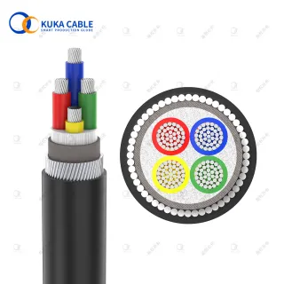 AL/PVC/AWA/XLPE steel wire Armoured Outdoor Electric Power Cable
