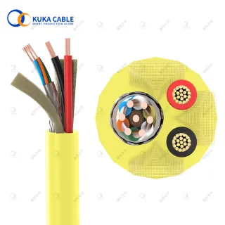 PUR Pipe Camera Tether Shielded Twisted Pair Data Pipe Robot Cable