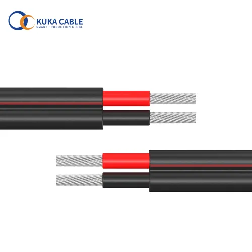 Câble solaire double cœur de câble PV CC personnalisé