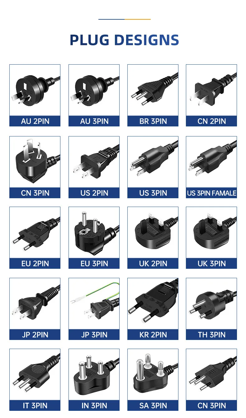 3 Prong Plug | IEC 320 C13 | UK Power Cord