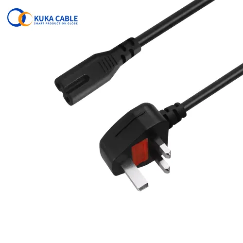 IEC 2pin C7 Fused Plug Britain standard Power Cord