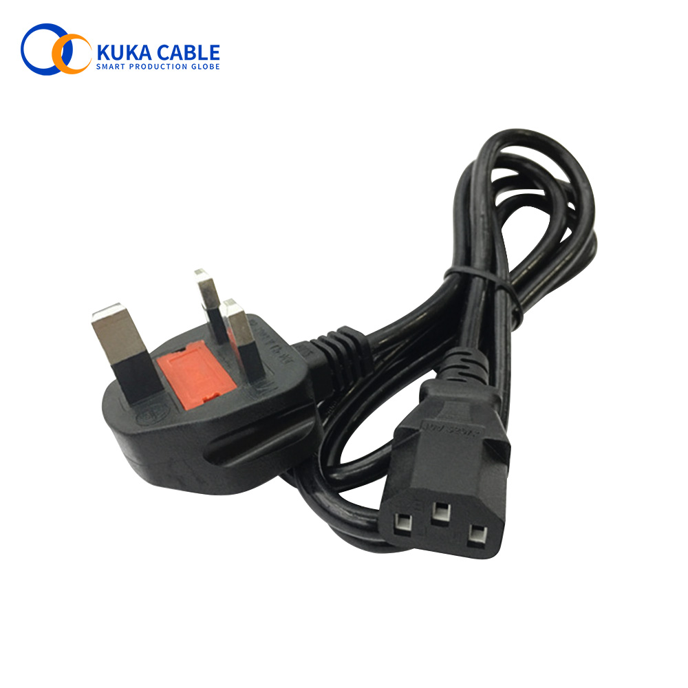 3FT Standard Power Cord - Female C13 To Male C14 Connector - 125V 10A - Black