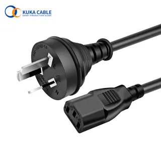 AU 3-pin Plug to C13 AC Extension Power Cord