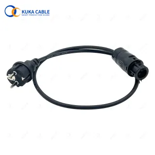 VDE H07RN-F 3X1.5mm Rubber AC Cable For Mirco Inverter