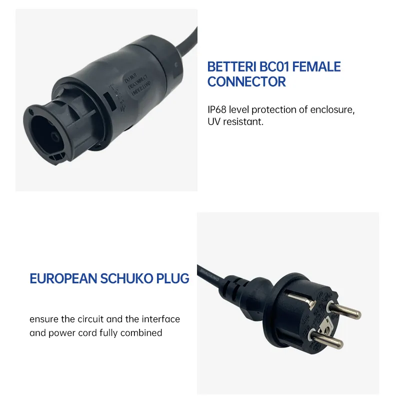 Battery BC01 Female, EU Schuko Plug