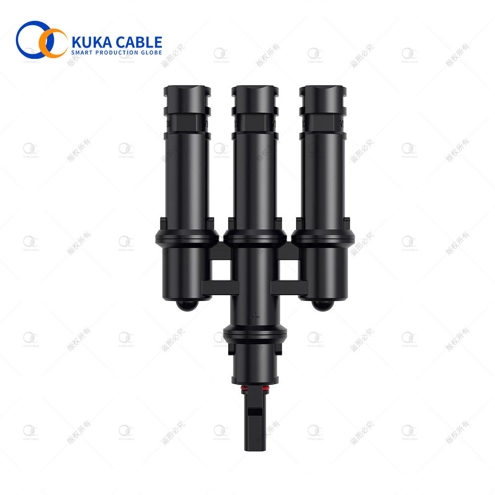 3 in 1 T branch connector MMMF+FFFM Pair Parallel