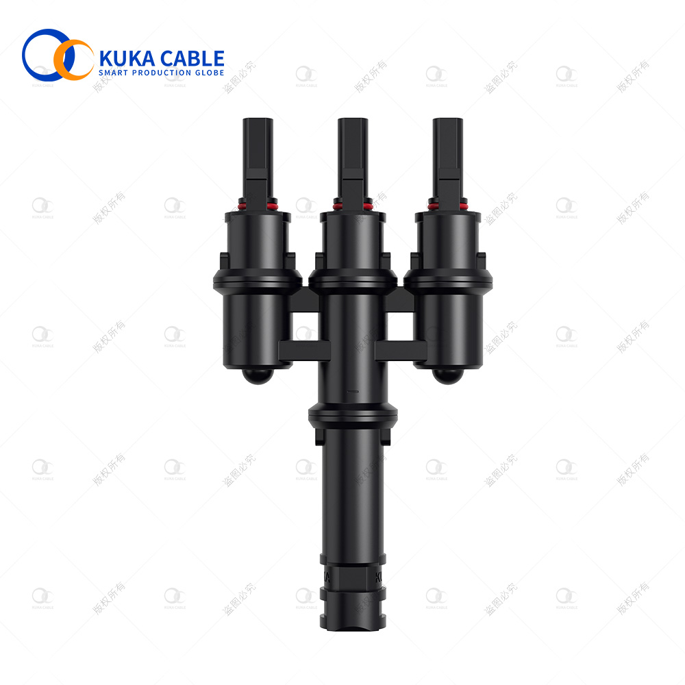 3 in 1 T branch connector MMMF+FFFM Pair Parallel