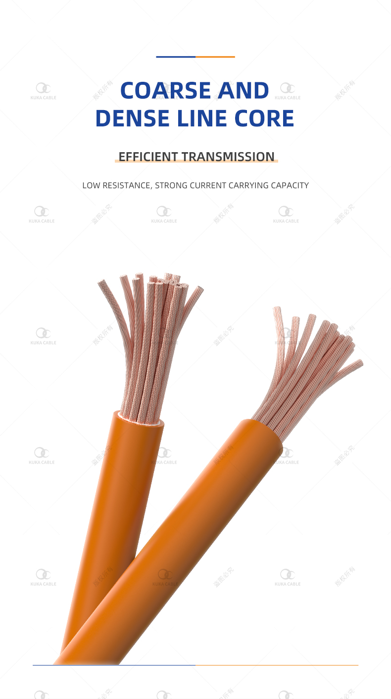 Flexible red black Welding Cable Class K