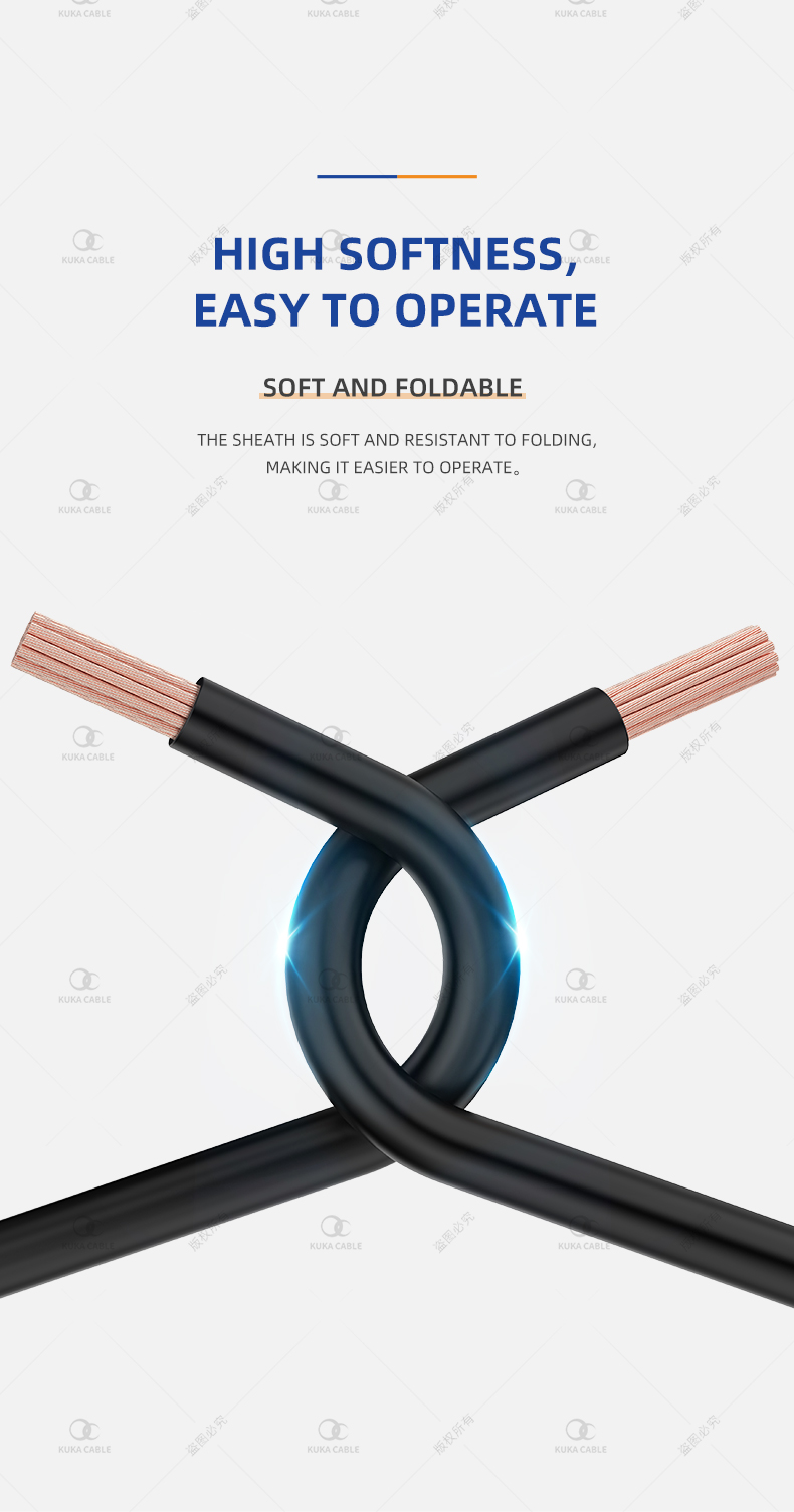 Flexible red black Welding Cable Class K