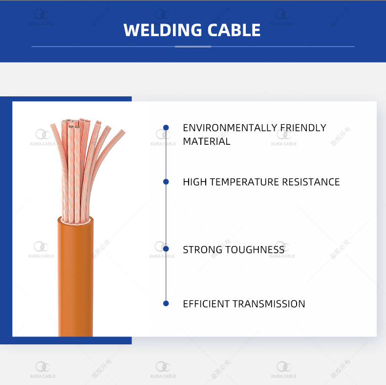 Flexible red black Welding Cable Class K
