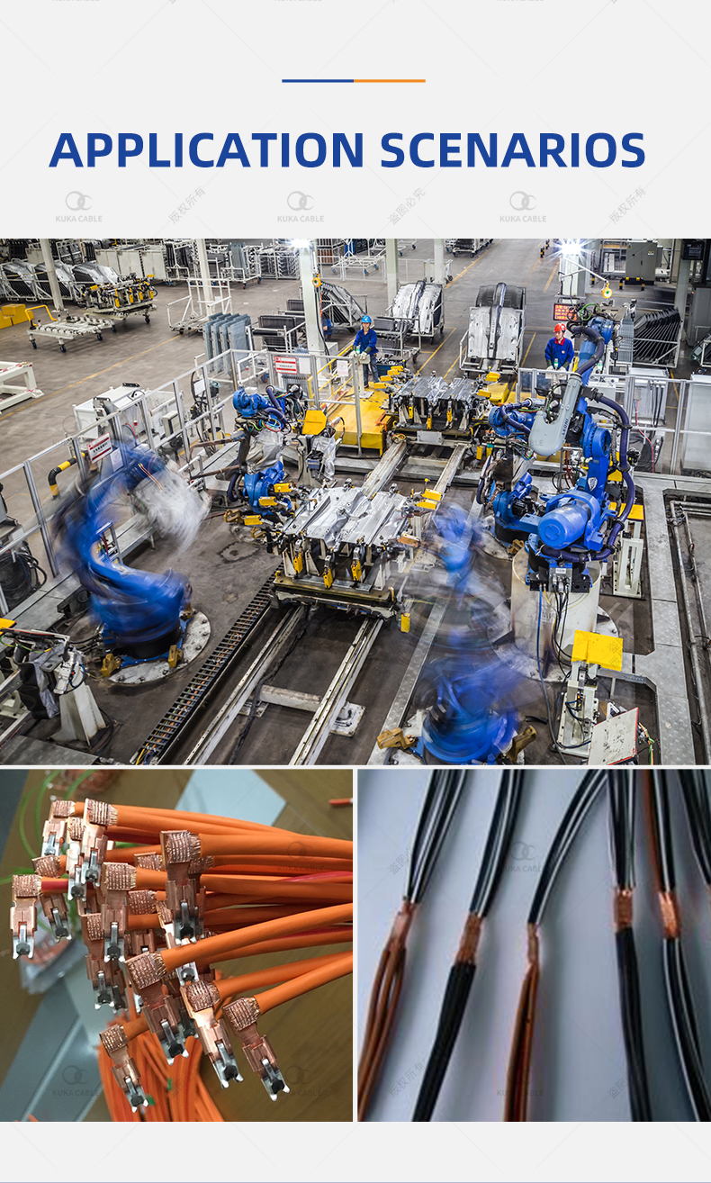 Flexible red black Welding Cable Class K