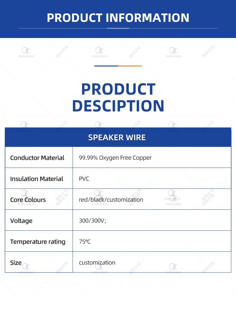 Car Speaker Wire and cables 16 AWG for Car Audio