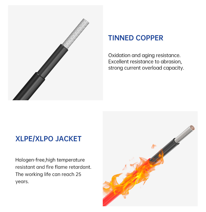 IEC 62930 Standard Photovoltaic Wire Cable For Solar Panel