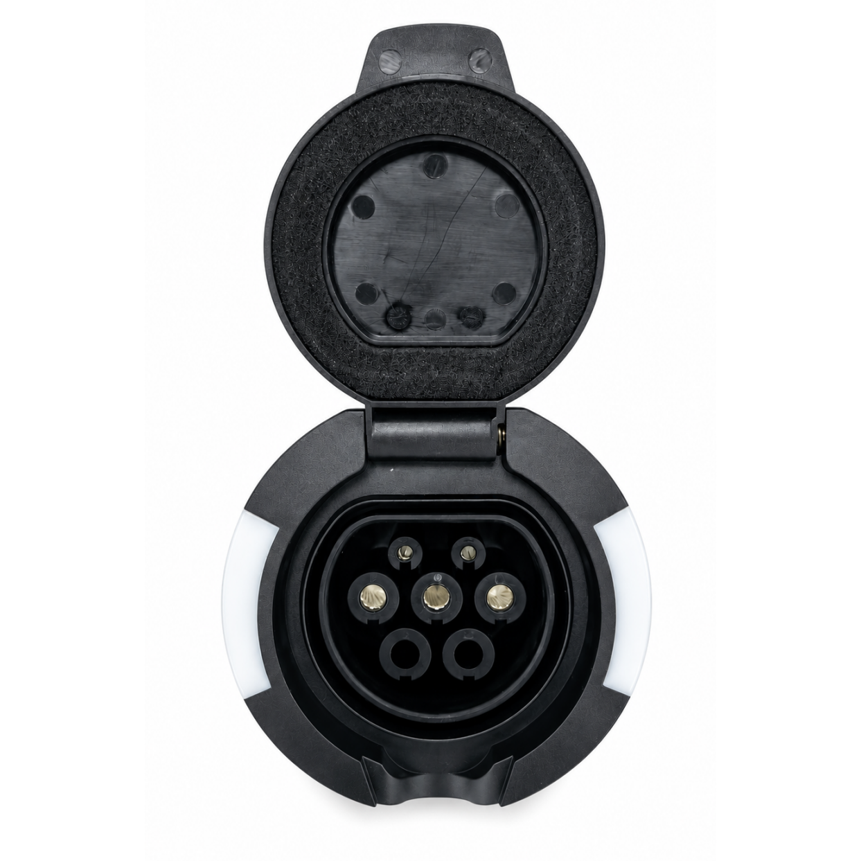 Modular EV Charging Socket with LED Status Indicator