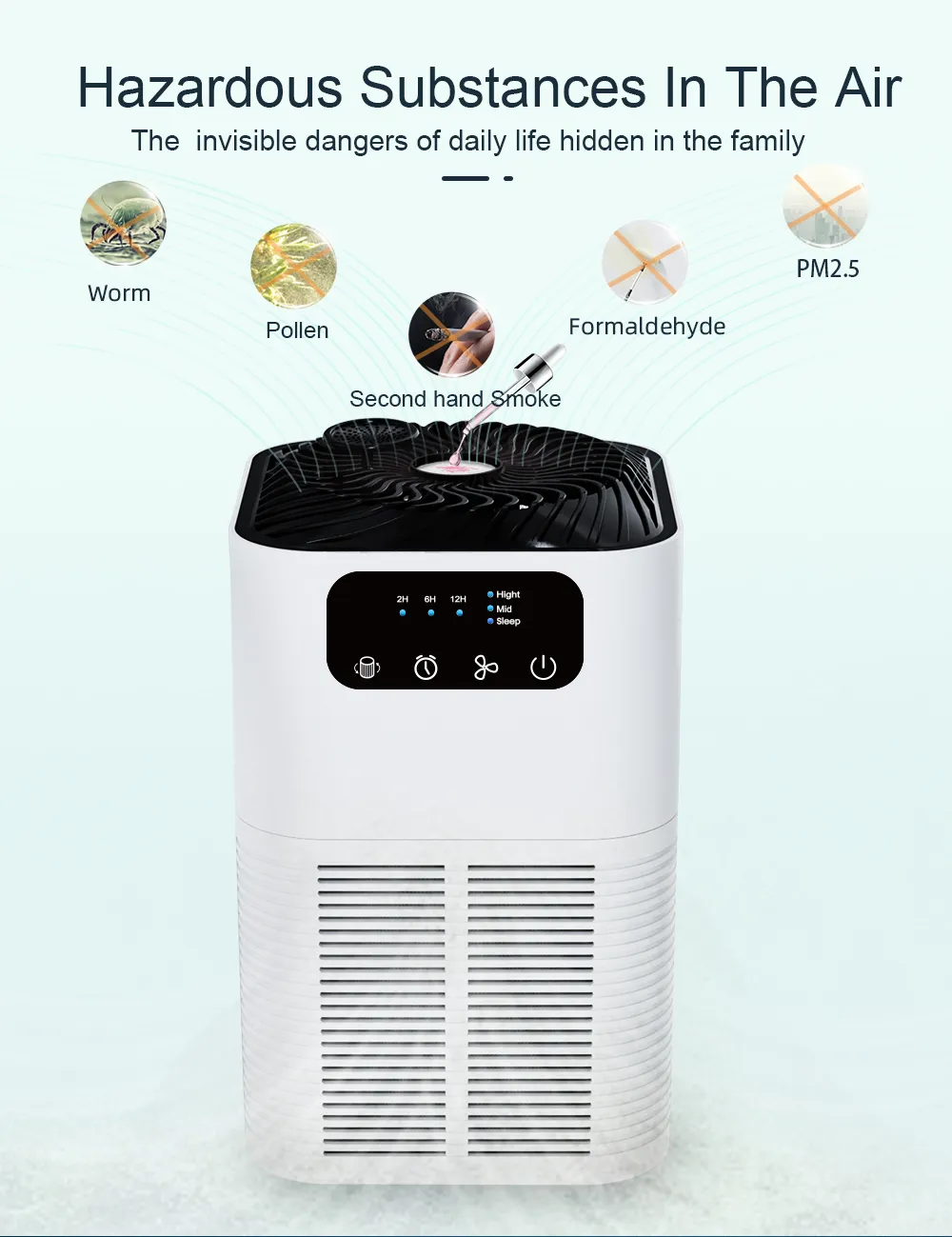 Ionizer Air Purifier with Aroma Diffuser GL-K804