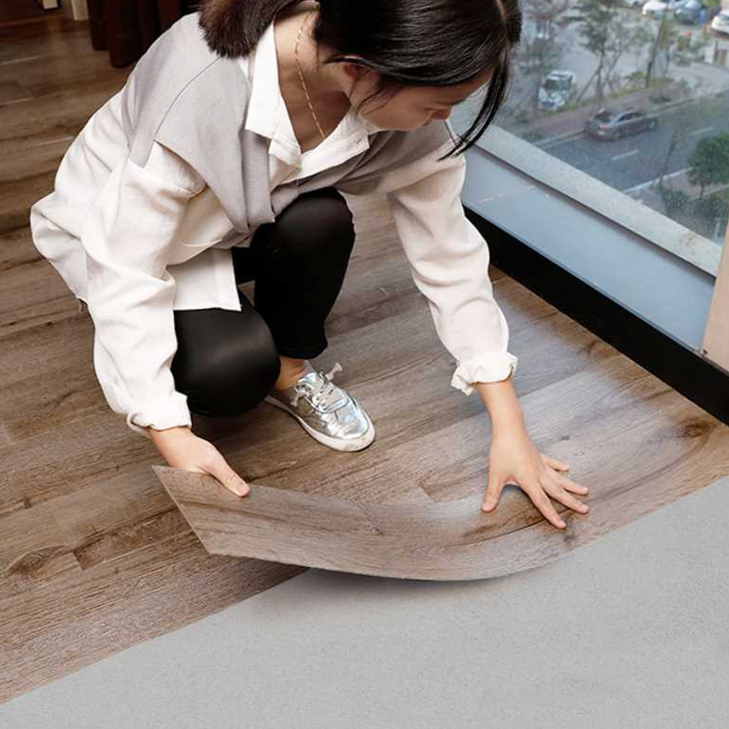 PVC Flooring Wood Style Vinyl Plastic Flooring Tiles
