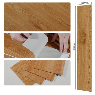 Wood Marble Carpet Home Decor Lvt Flooring Peel and Stick Plank Tiles Vinyl Floor with Glue