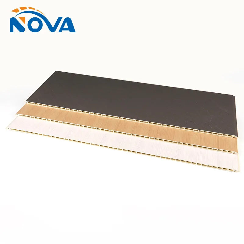 Texture Bamboo Wood Fiber Integrated WPC Wall Panel For Living Room