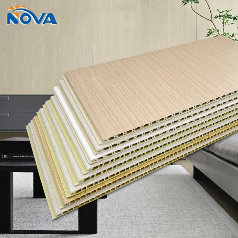WPC boards sound proof bamboo fiber integrated wall panel