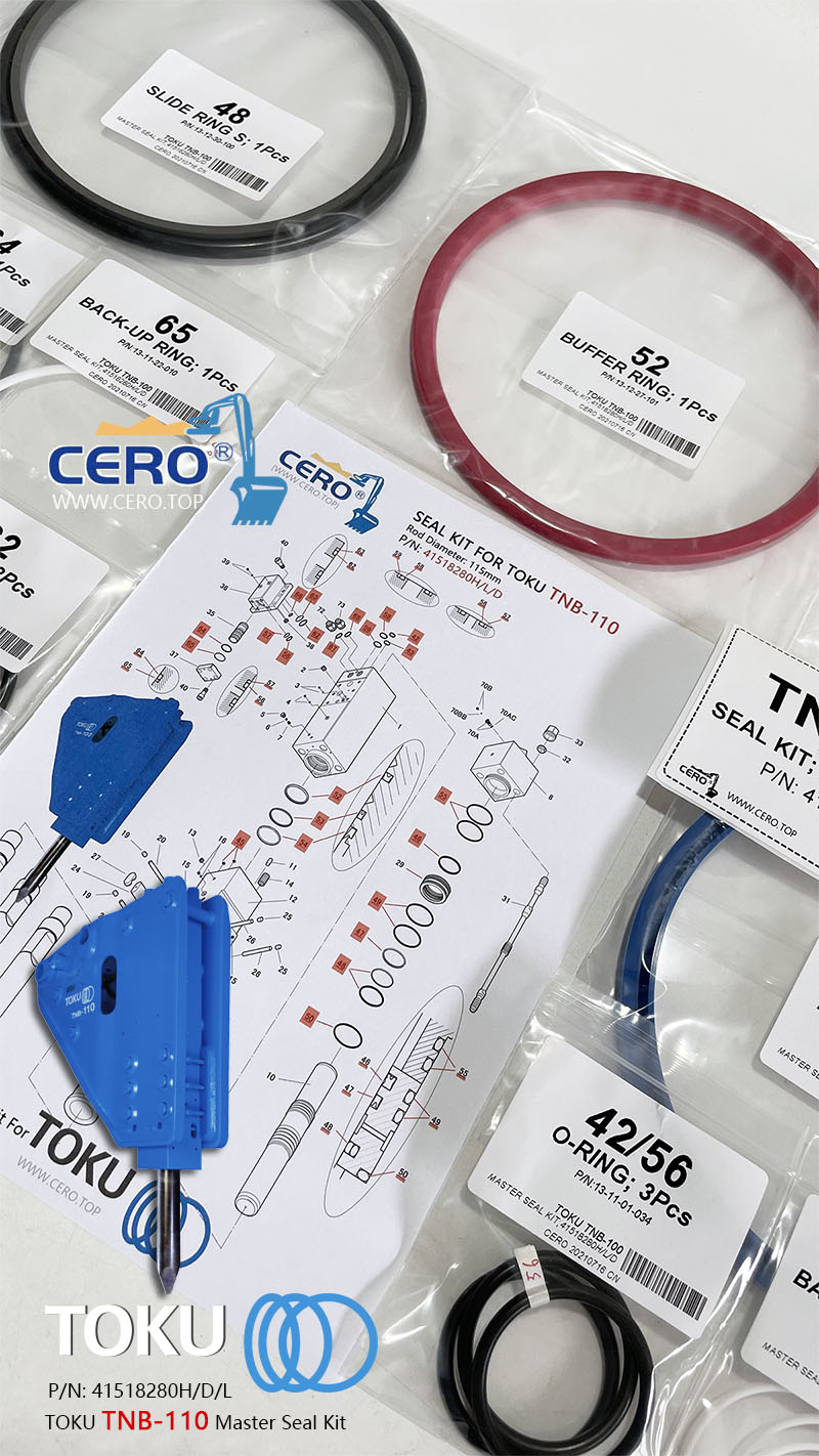 TOKU TNB-310 TNB310 TNB-310LU TNB310LU Seal Kit 41568080H