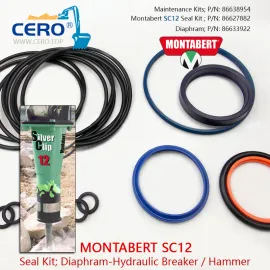 Montabert SC12 Seal Kit 86627882 Diaphragm 86633922 Maintenance Kits 86638954