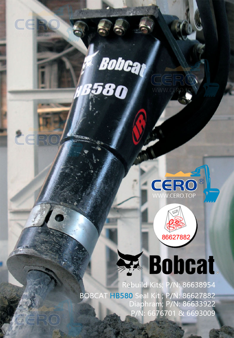 Bobcat HB580 破碎锤修理包86627882 皮碗6676701 油封修理包86638954