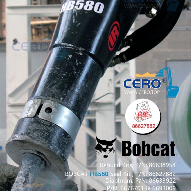 Bobcat HB580 破碎锤修理包86627882 皮碗6676701 油封修理包86638954