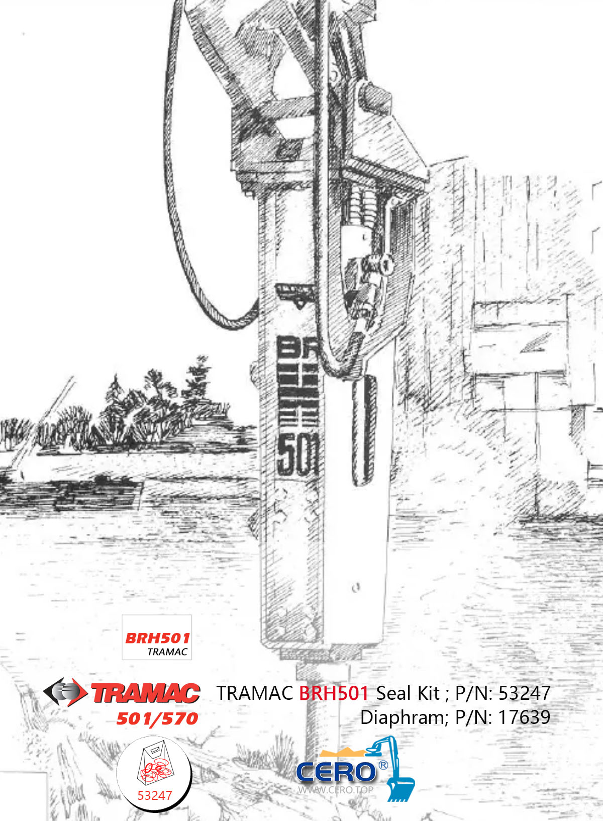 TRAMAC BRH501 22679 Retaining Pin 26130 Pin 20948 BRH570