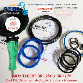 Montabert BRH250 BRH270 Seal Kit 86296522 Diaphragm 86248283 Membrane 86633864