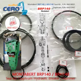 TRAMAC BRP130 BRP140 BRP150 Σετ σφραγίδων 86614021 Διάφραγμα 86633997 Μεμβράνη 86634011