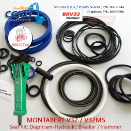 Montabert V32 Seal Kit 86612744 غشاء 86633906 غشاء 86722766 Montabert V32MS BRV32