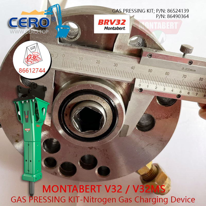 Dispositif de charge de gaz d'azote Montabert V32 86524139 Kit de