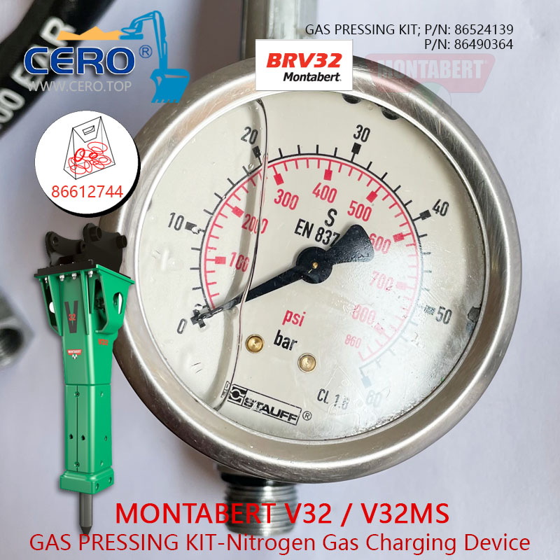 Dispositif de charge de gaz d'azote Montabert V32 86524139 Kit de