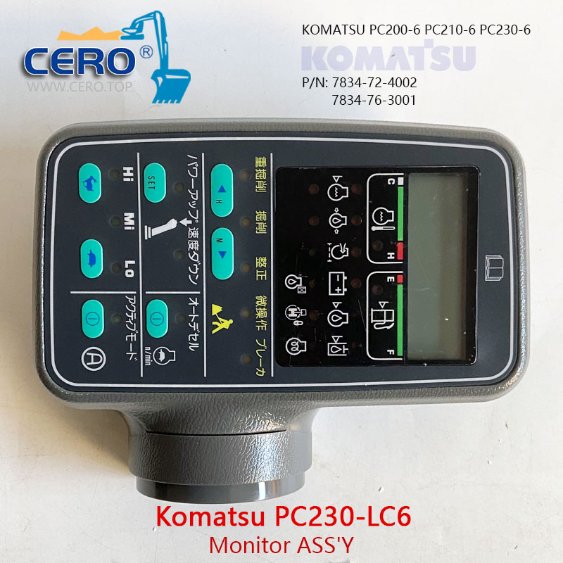 7834-72-4003 Monitor 7834-72-4001 Komatsu PC220-6